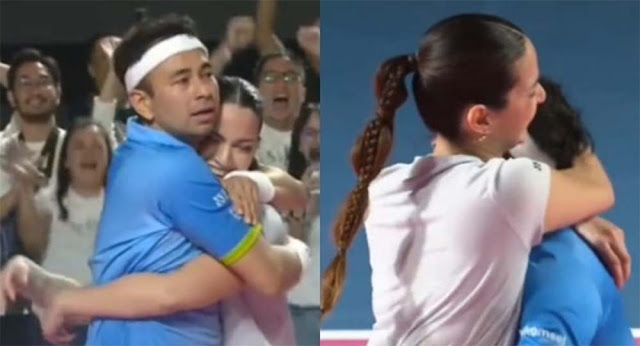 Raffi Ahmad Peluk Nia Ramadhani usai Menang Tenis, Feni Rose: Meluknya Gitu Banget