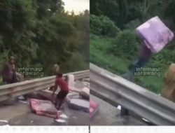 Viral Warga Jarah Kasur di TKP Kecelakaan Tol Cipularang, Netizen: This is Indonesia!