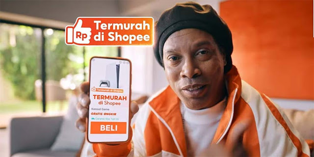 Ronaldinho Muncul di Iklan Shopee Bikin Heboh Warganet