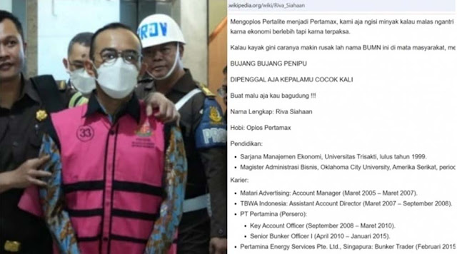 Netizen Edit Wikipedia: Banyak Koruptor di Pertamina Patra Niaga, Riva Bikin Malu Siahaan!