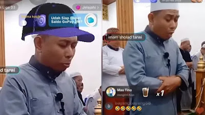 Imam Tarawih Pimpin Sholat Sambil Live TikTok, Langsung Viral dan Tuai Pro Kontra