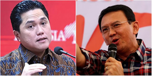 Ahok Berupaya Lempar Bola Panas ke Erick Thohir