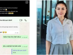 Viral! Diduga Chat Nikita Mirzani Bocor, dengan Entengnya Minta Rp15 M dari Owner Daviena