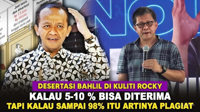 Heran Disertasi Terbukti Plagiarisme Bisa Direvisi, Rocky Gerung: Rektor UI Memalukan, Bahlil Harusnya DO!