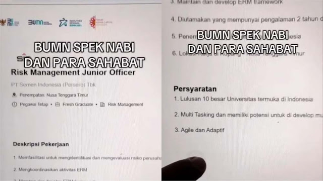 Viral Rekrutmen BUMN 2025 Wajib Lulusan 10 Kampus Terbaik di Indonesia, Warganet: Gini Amat Nyari Kerja