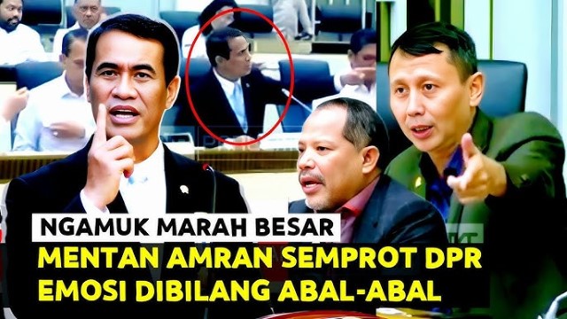 PANAS! Ucapan Anggota DPR Ini Bikin Mentan Amran Sulaiman Murka Saat Rapat