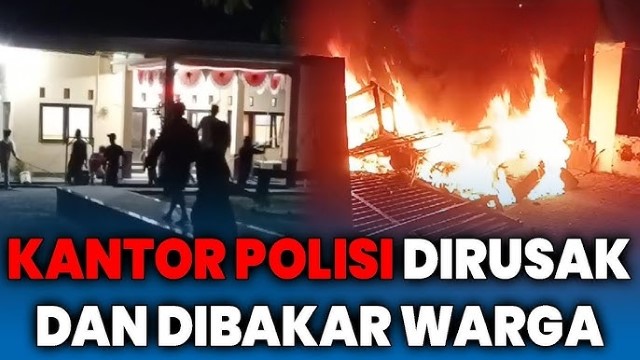 Penyebab Polsek di Lombok Utara Diamuk Massa dan Dibakar: Pemuda Yang Biasa Jadi Imam Dituduh Curi HP Lalu Gantung Diri