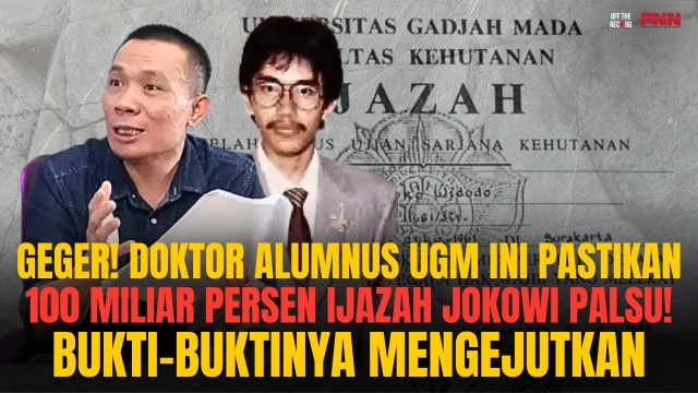 GEGER! Dipastikan 100 Miliar Persen Ijazah Jokowi Palsu, Bukti-Buktinya Mengejutkan!