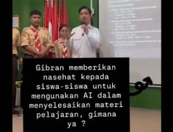 Gibran Beri Saran Siswa Gunakan AI untuk Selesaikan Tugas, Publik: Menyala Mas Wapres!