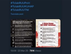 Tagar Tolak RUU Polri Menggema di X setelah RUU TNI, Poin Apa Saja yang Jadi Sorotan?