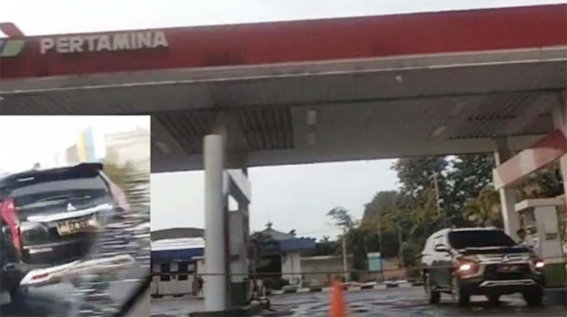 Mobil Dinas Polisi Diduga Isi Bensin di SPBU Ciceri yang Jual Pertamax Oplosan