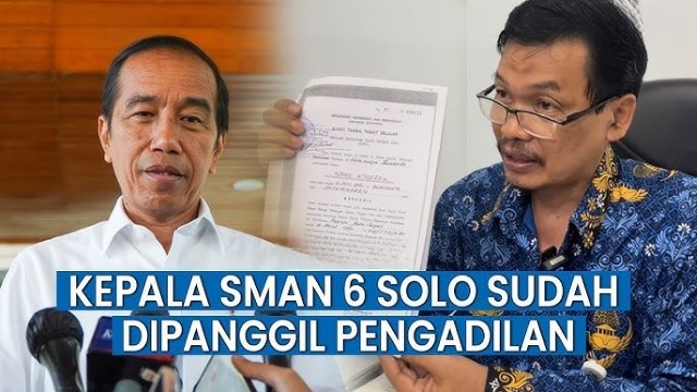 Kepala SMAN 6 Solo Buka Suara Soal Keaslian Ijazah Jokowi, Siapkan Bawa Bukti Ini di Persidangan!