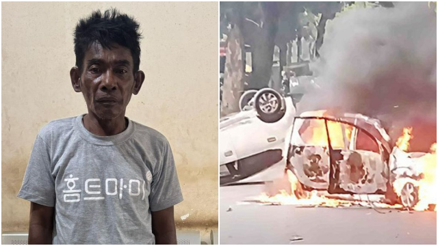 Anggota GRIB Pembakar Mobil Polisi Ditangkap! Alasan Kabur Ternyata Disuruh Teman-teman Ormasnya