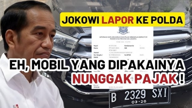 Keteladanan Yang Tercoreng: Mobil Jokowi Sempat Nunggak Pajak dan Simbol Etika Yang Dipertaruhkan