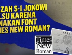 Terungkap! Font Times New Roman Yang Dipersoalkan Roy Suryo Ternyata Sudah Ada Sejak 1931?
