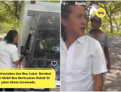 Viral Bea Cukai Vs Polisi Rebutan Tangkap Mobil Box Pembawa Rokok Ilegal, Netizen: Mereka Berlomba Berbuat Baik