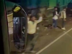 Tak Kapok Tragedi Kanjuruhan, Oknum Aremania Berulah Lempari Bus Persik Kediri