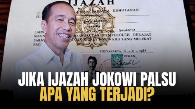 Belum Terbukti Palsu atau Asli: Ijazah Jokowi Masalah Sangat Serius!