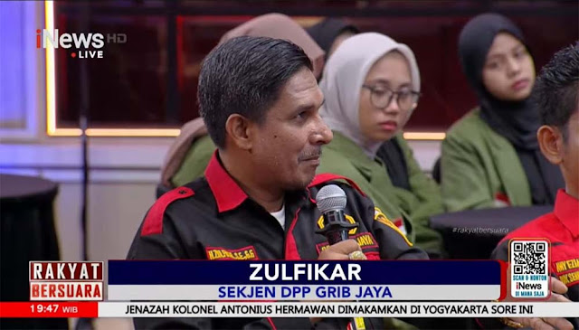 GRIB Jaya Bilang Narasi Hercules Dibekingi Prabowo Adalah Fitnah Kejam