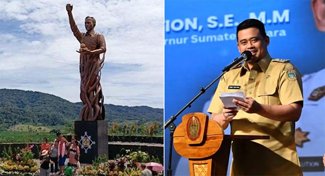 Penampakan Patung Jokowi di Tanah Karo senilai Rp 2,5 M, Sumber Dana Ada dari Bobby Nasution