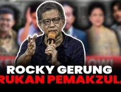 Bayangan Rocky Gerung Soal Polemik Pemakzulan Gibran: Ada Matahari Terbit Dari Gorong-Gorong!