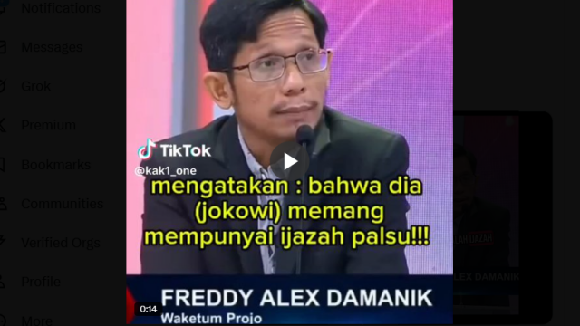 Mengejutkan, Waketum Projo Keceplosan Bilang Ijazah Jokowi Memang Palsu