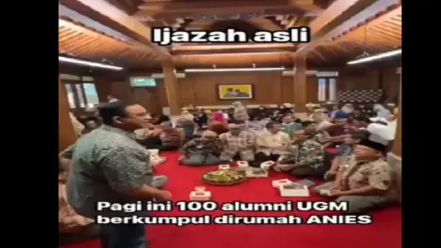 100 Alumnus UGM Berkumpul di Pendopo Anies Baswedan, Netizen: Si Kowi Kok Gak Ada..