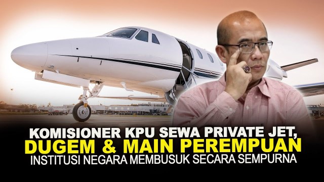 UPDATE! Dilaporkan DKPP, Terbongkar Kejanggalan Sewa Jet Pribadi Pimpinan KPU RI di Pemilu 2024