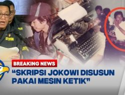 Polisi Ungkap Jenis Mesin Ketik Yang Digunakan Untuk Menyusun Skripsi Jokowi