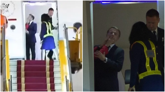 Viral Video Presiden Perancis Emmanuel Macron Ditampar Istri Saat Tiba di Vietnam, Cekcok?
