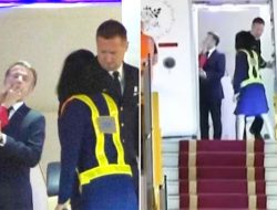 Viral Video Presiden Perancis Emmanuel Macron Ditoyor Istri Saat Tiba di Vietnam, Cekcok?