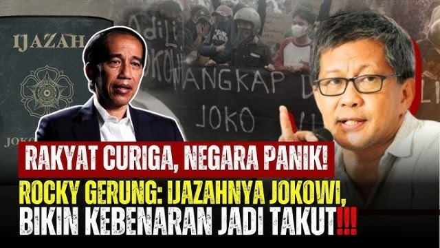 BAHAYA! Rocky Gerung Akhirnya Buka Suara Soal Ijazah Jokowi, Singgung Dampaknya Terhadap Ekonomi & Politik