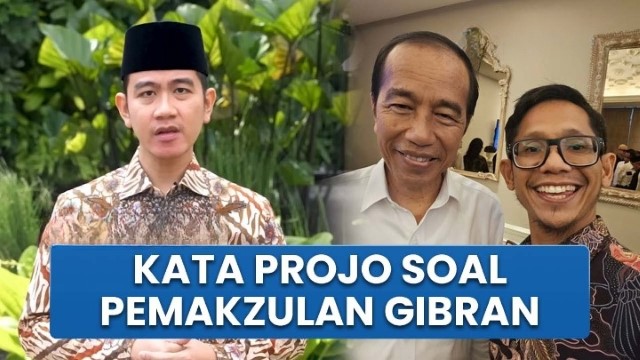Projo Semprot Purnawirawan TNI Soal Pemakzulan: Jangan Bikin Gaduh, Mas Gibran Tidak Pernah Melanggar Hukum!