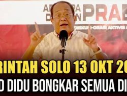 EKSKLUSIF! Said Didu Ungkap Surat Perintah Solo 13 Oktober 2024