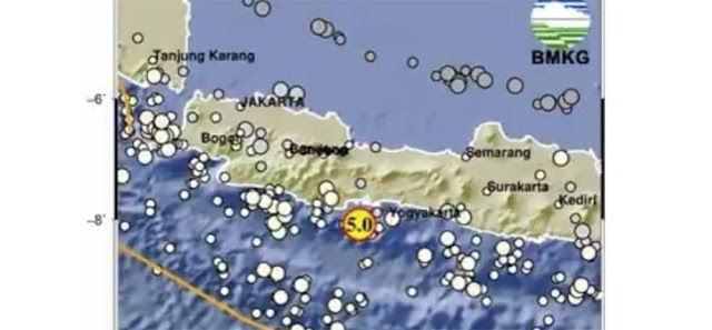 Gempa Magnitudo 5,0 Guncang Pangandaran