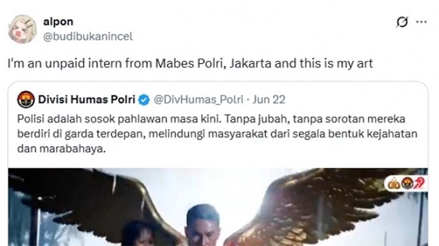 Video AI Pahlawan Masa Kini Polri Diklaim Buatan Anak Magang?