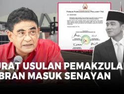 Usulan Purnawirawan Terancam Gagal, Pemakzulan Gibran Macet di Meja DPR?