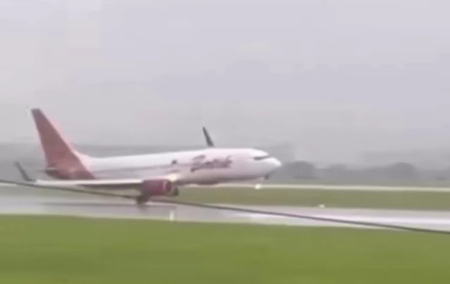 Detik-Detik Mencekam! Pesawat Batik Air Mendarat Miring di Bandara Soekarno-Hatta, Bagian Sayap Nyaris Hantam Landasan