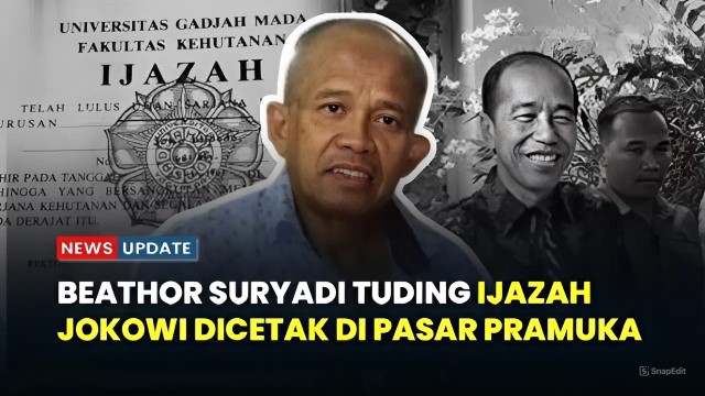 UPDATE! Blak-Blakan Beathor Suryadi, Siapa Arsitek Dokumen Jokowi di Pasar Pramuka Kini Jadi Profesor
