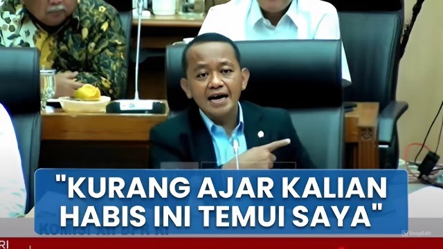 Bahlil Ngamuk di DPR, Ancam Copot Dirjen dan Sindir Dirut PLN: Kurang Ajar Kalian!