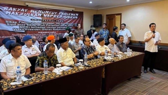 Waduh! Forum Purnawirawan TNI Siapkan Opsi Paksaan Untuk Pemakzulan Gibran, Apa Tuh?