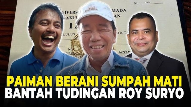 Paiman Raharjo Beri Peringatan ke Roy Suryo: Tobatlah Sebelum Kena Azab!