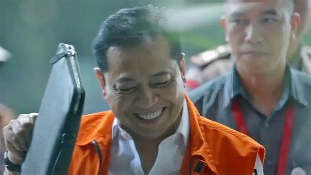 Bikin Tekor Negara Rp 5,9 T tapi Hukuman Makin Ringan, Setnov Haha Hihi!