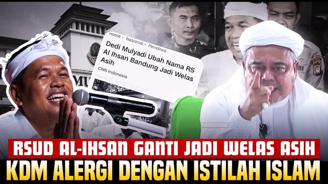 Habib Rizieq Kritik Keras Dedi Mulyadi Soal Penggantian Nama RSUD Al Ihsan: Ada Urusan Apa Dia, Islamofobia?