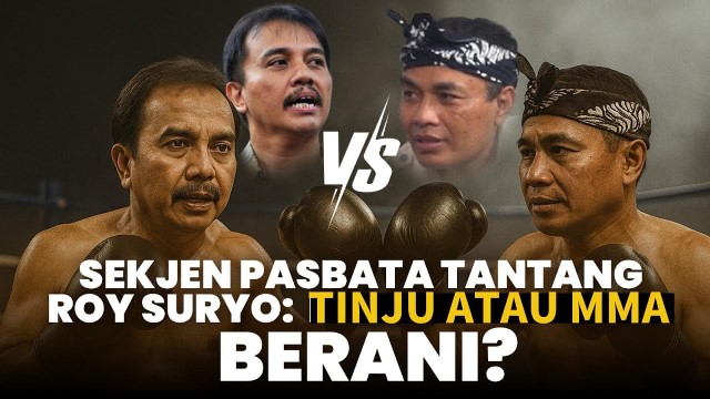 [INFO] Relawan Pasukan Bawah Tanah Prabowo Tantang Duel Roy Suryo: Kita Selesaikan di Atas Ring!