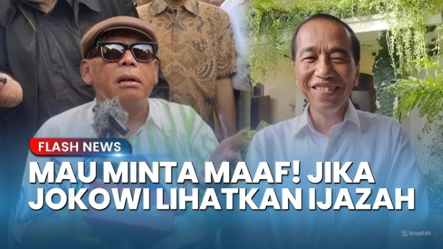 Eggi Sudjana: Kalau Jokowi Tunjukkan Ijazah Asli, Kasus Selesai! Saya Minta Maaf