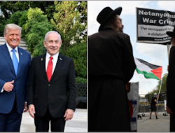 Disambut Hangat Trump di Gedung Putih, Netanyahu Ditolak Mentah-mentah Warga AS Termasuk Rabi Yahudi