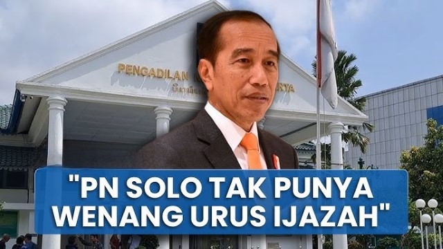 [UPDATE] Permohonan Jokowi Diterima, PN Solo Putuskan Tak Berwenang Adili Gugatan: Jokowi Batal Buktikan Ijazah di Pengadilan!