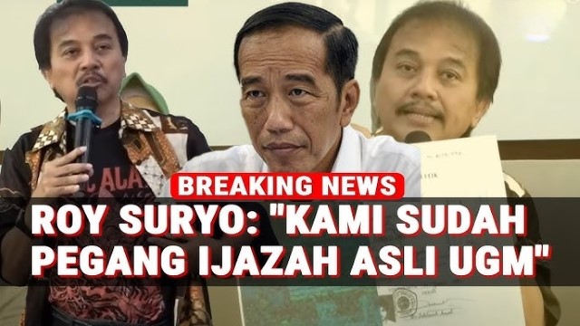 INFO! Klaim Pegang 5 Ijazah Asli Angkatan Kelulusan Jokowi, Roy Suryo: Bukan Dari Universitas Pasar Pojok