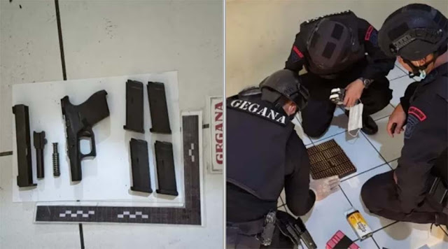 Heboh! Koper Milik WNA Filipina di Pasar Minggu Berisi Senjata Api, Ratusan Peluru, dan Granat